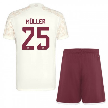 FC Bayern Mnichov Muller 25 Champions League Alternativní 2023-24 - Dětské Fotbalové Dresy (S/S) FC Bayern Mnichov Muller 25 Champions League Alternativní 2023-24 - Dětské Fotbalové Dresy (S/S)